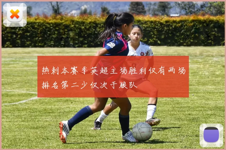 热刺本赛季英超主场胜利仅有两场排名第二少仅次于狼队